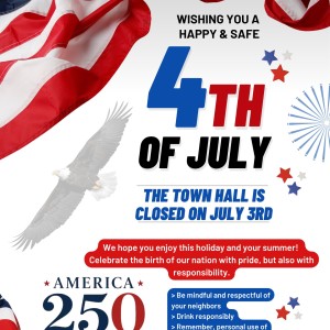 Wishing you a Happy & Safe 4th of July!